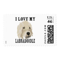Labradoodle love! postage