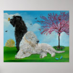 Labradoodle Spring Posters