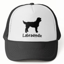 Labradoodle w/ Cool Text Hat