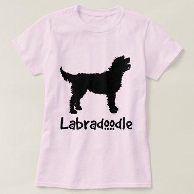 Labradoodle w/ Cool Text  in black  Tee Shirt