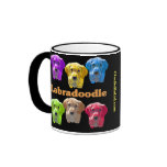 Labradoodles Pop Art Coffee Mugs