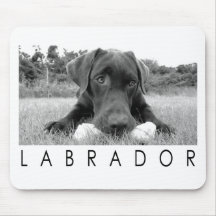 Labrador B&W Mousepad
