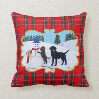 labrador christmas pillow