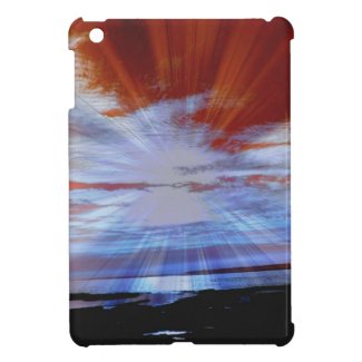 Labrador Coast Red Skies Sun Rays iPad mini case