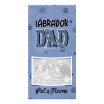Labrador DAD Custom Photo Card