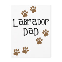 Labrador Dad Postcard