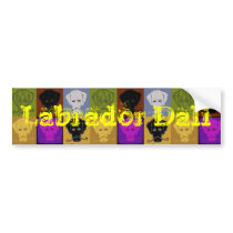Labrador Dali Bumper Sticker bumper stickers