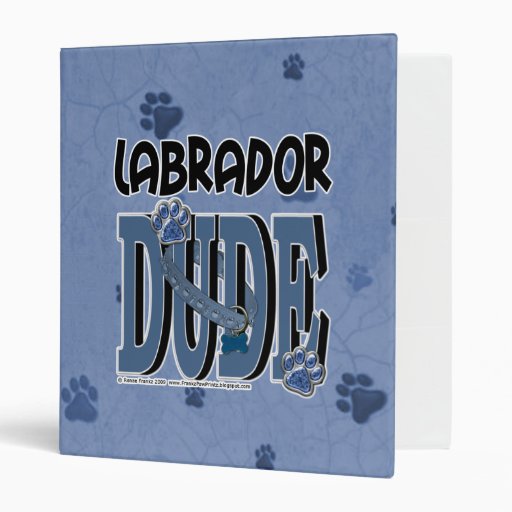 Labrador DUDE Vinyl Binder