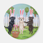 Labrador Easter Bunnies!! Fridge Magnets
