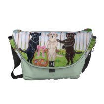 Labrador Easter Bunnies!! Painting Commuter Bag