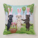 Labrador Easter Bunnies Pillows