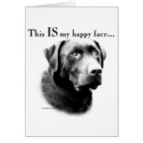 Labrador Happy Face Greeting Card