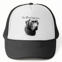 Labrador Happy Face hats
