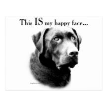 Labrador Happy Face Postcards
