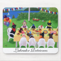 Labrador Party mousepads by HappyLabradors Labrador Party mousepads