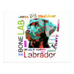 Labrador Pop Art Design Postcard
