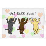 Labrador Puppies Group Hug Card