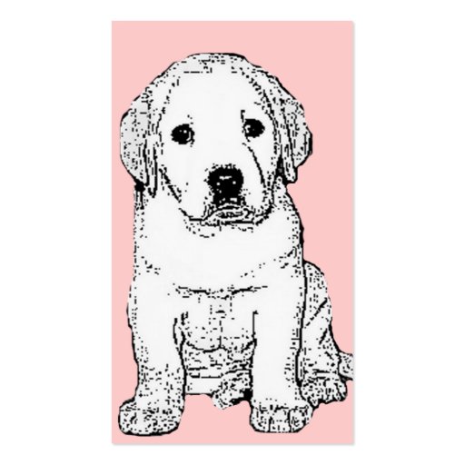 Labrador Puppy Business Cards (front side)