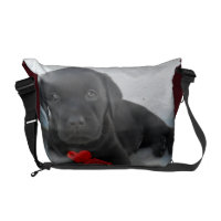 Labrador puppy dog messenger bag