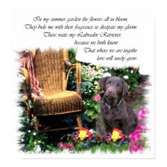 Chocolate Labrador Retriever Art Print print