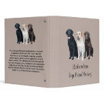 Labrador Retriever Binder
