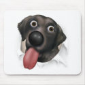 Labrador Retriever (Black) Busting Out mousepad