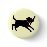 Labrador Retriever (Black) Pinback Buttons