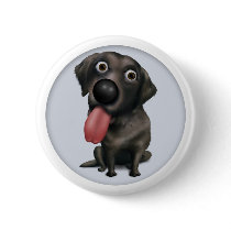 Labrador Retriever (Black) Button