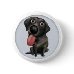 Labrador Retriever (Black) Button