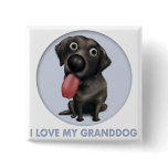 Labrador Retriever (Black) Granddog Pin
