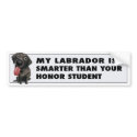 Labrador Retriever (Black) Honor bumper stickers