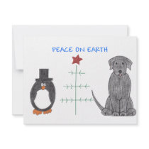 Labrador Retriever Black Peace On Earth invitations by giftsjustforuholiday Labrador Retriever Black Peace On Earth invitations