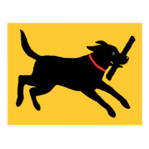 Labrador Retriever (Black) Postcards
