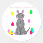 Labrador Retriever Black Somebunny Loves Me Sticker