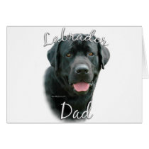 Labrador Retriever (blk) Dad 2 cards