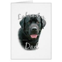 Labrador Retriever (blk) Dad 2 cards