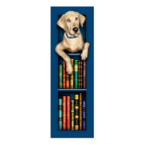Labrador Retriever Blue Bookmark business cards