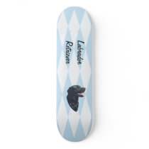 Labrador Retriever ~ Blue w/ White Diamonds Skate Decks
