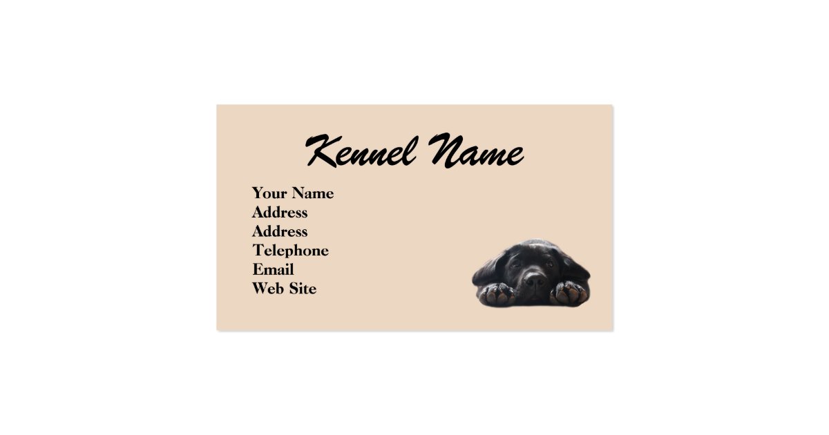 Labrador Retriever Breeder Business Card Zazzle