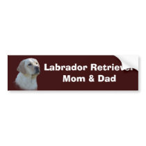 Labrador Retriever Bumper Sticker bumper stickers by normagolden Labrador Retriever Bumper Sticker bumper stickers