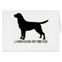 Labrador Retriever Card by dogsilhouettes Labrador Retriever Card