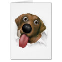 Labrador Retriever (Chocolate) Busting Out cards