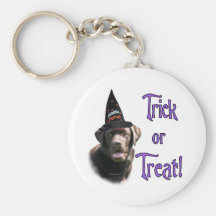 Labrador Retriever (chocolate)Trick Keychain