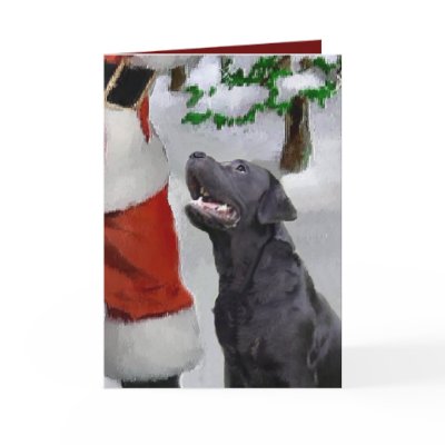 Labrador Retriever Christmas Gifts Greeting Card