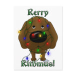 Labrador Retriever - Christmas Lights postcards