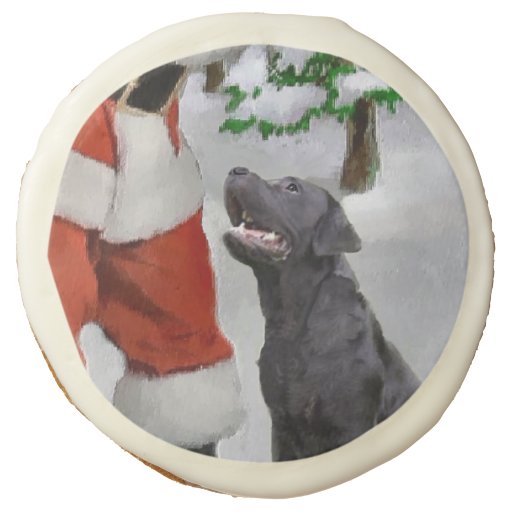 labrador retriever christmas sugar cookie zazzle chocolate labrador christmas cards