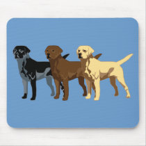 Labrador Retriever colors mousepads