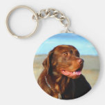 Labrador Retriever Dog Art - Bosco Keychain