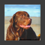 Labrador Retriever Dog Art - Bosco Refrigerator Magnet