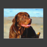 Labrador Retriever Dog Art - Bosco Postcard